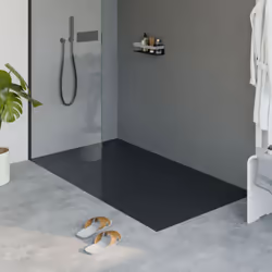 Receveur de douche en fonte minérale LAVOA - anthracite mat - dimensions au choix Vivez une expérience de douche unique avec  ...
