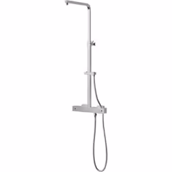 Colonne de douche design Thermostat 3011 Basic Barre de douche élégante en chrome Avec fonction cool-body Pas de brûlure sur  ...
