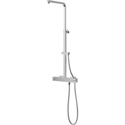 Bernstein - Colonne de douche thermostatique murale Chrome 30x44x84-125cm (LxPxH) hauteur réglable - 3011 Basic