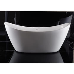 Baignoire îlot Acrylique Design Moderne pour Salle de Bain avec Bonde et trop plein - Blanc - 173x73x75cm - siena 2.0Blanc brillant - Bernstein