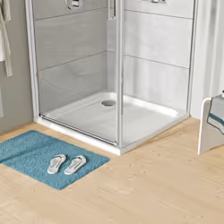 Receveur de douche plat acrylique TIM - blanc brillant - dimensions au choix Acrylique sanitaire facile à entretenir - surfac ...