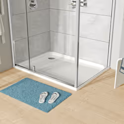 Receveur de douche plat acrylique TIM - blanc brillant - dimensions au choix Acrylique sanitaire facile à entretenir - surfac ...