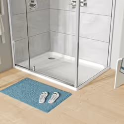 Receveur de douche plat acrylique TIM - blanc brillant - dimensions au choix Acrylique sanitaire facile à entretenir - surfac ...