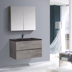 Ensemble de meubles de salle de bains EDGE 750 avec lavabo - choix de différentes couleurs Avec les meubles de salle de bain ...