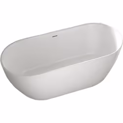Baignoire îlot JAZZ PLUS 2.0 acrylique blanc mat - dimensions au choix Baignoire îlot en élégant blanc mat Disponible en troi ...