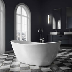 Baignoire îlot Acrylique ovale 180x80x69cm + Bonde et trop plein - Blanc mat - bellagio 2.0 Blanc mat, 180 x 80 cm - Bernstein
