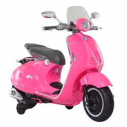 HOMCOM Moto Électrique pour Enfants 6V avec Phare Musique Marche Avant et Arrière Roues dApprentissage Charge Max 30 kg