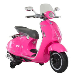 HOMCOM Moto Électrique pour Enfants 6V avec Phare Musique Marche Avant et Arrière Roues dApprentissage Charge Max 30 kg