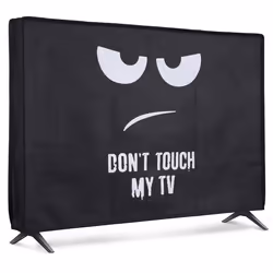 Kwmobile - 60368.01 - Housse écran TV Compatible avec 24 TV - Protection décran télévision - Blanc-Noir