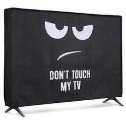 Kwmobile - 60368.01 - Housse écran TV Compatible avec 24 TV - Protection décran télévision - Blanc-Noir