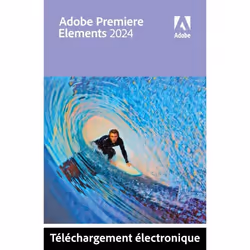 Logiciel de montage vidéo - Adobe - Premiere Elements 2024 - Licence perpétuelle - 2 PC - A télécharger