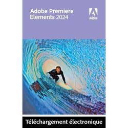 Logiciel de montage vidéo - Adobe - Premiere Elements 2024 - Licence perpétuelle - 2 PC - A télécharger