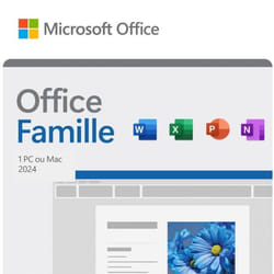 Microsoft Office Famille 2024 - Achat définitif • Code dactivation pour 1 PC ou Mac