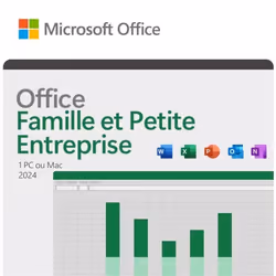 Microsoft Office Famille & Petite Entreprise 2024 - Achat définitif • Code dactivation pour 1 PC ou Mac