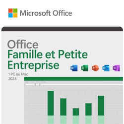 Microsoft Office Famille & Petite Entreprise 2024 - Achat définitif • Code dactivation pour 1 PC ou Mac