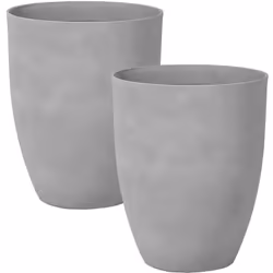 Pots de fleurs évasés. Cet ensemble multifonctionnel de jardinières gris convient parfaitement à la maison et à l'extérieur, ...