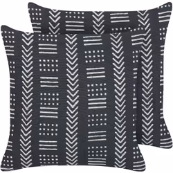 Coussins décoratifs. Créez un look élégant et minimaliste avec cet élégant ensemble de coussins. Affichant un motif géométriq ...