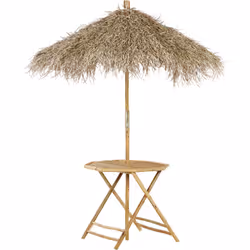 Table ronde d'extérieur et intérieur. Cette table bistrot avec parasol vous aidera à créer une véritable zone de détente dans ...