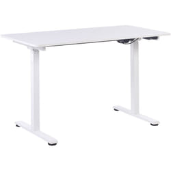 Bureau Réglable Electriquement Blanc Assis/Debout Design Moderne 120 x 60 cm Grifton