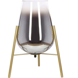 Beliani - Lampe de Table à Poser Moderne avec Trépie en Verre et en Acier Doré Mena