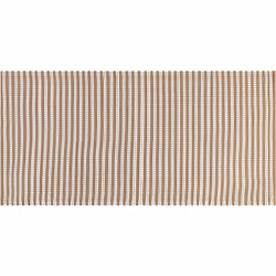 Tapis à rayures. Ce tapis est un incontournable pour tout intérieur boho ou rustique. Sa couleur brune et chaude attire l'att ...