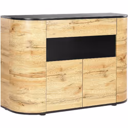 Buffet moderne. Avec ce buffet, l'organisation de l'espace dans votre maison sera très facile. La pièce, fabriquée en MDF, ne ...