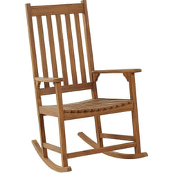 Beliani - Chaise à Bascule en Acacia Bois Clair Haut Dossier et Assise Epaisse Classique Bojano