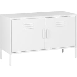 Beliani - Buffet en Métal Bleu Marin à 2 Portes à Fentes 1 Etagère Mobilier de Bureau Industriel Uria