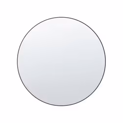 Miroir mural rond d 80 cm noir ANNEMASSE