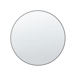 Miroir mural rond d 80 cm noir ANNEMASSE