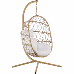 Fauteuil oeuf suspendu en métal avec coussin d'assise. Offrez-vous un endroit pour vous détendre, où vous pourrez confortable ...