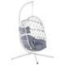 Fauteuil suspendu avec support blanc ADRIA