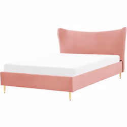 Lit deux places. Cet élégant lit moderne apportera une touche chic et élégante à votre chambre. Son cadre et sa tête de lit s ...