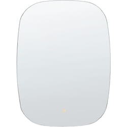 Miroir Mural Argenté à Lumière led ø 78 cm Ovale Salle de Bains Moderne Bergerac