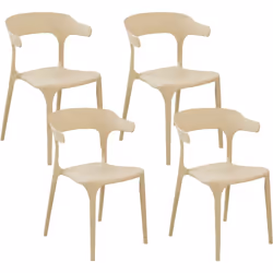 Chaises empilables en plastique. Un siège confortable est ce dont chaque espace intérieur et extérieur a besoin pour devenir ...