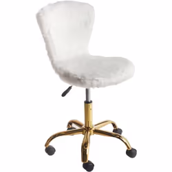 Siège de bureau réglable et pivotant avec rembourrage doux. Ajoutez une touche de luxe à votre espace de travail avec cette c ...