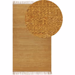 Tapis tissé main avec glands décoratifs. Ce tapis est un accessoire unique inspiré de la culture indienne. Tissé à la main en ...
