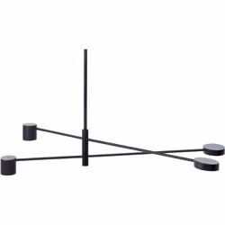 Lampe à suspendre à LED. Avec cette lampe suspendue, vous apporterez un accent industriel à votre pièce. Elle comprend 4 lamp ...