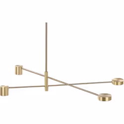 Lampe à suspendre à LED. Avec cette lampe suspendue, vous apporterez un accent industriel à votre pièce. Elle comprend 4 lamp ...