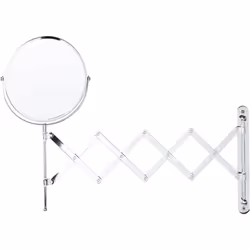 Miroir cosmétique double face articulé. Facilitez votre routine beauté du matin et du soir grâce à ce miroir à bras extensibl ...