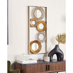 Décoration murale dorée avec miroirs 39 x 90 cm MAICOBA
