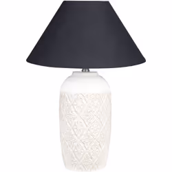 Lampe de table élégante avec base ornementale. Complétez l'aménagement de votre salon ou de votre chambre à coucher avec cett ...
