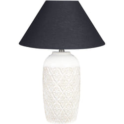 Beliani - Lampe de Table Beige en Céramique 56 cm Abat-Jour en Cône Eclairage Ambiant Telire