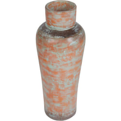 Beliani - Vase Décoratif Vert et Doré en Terre Cuite 56 cm Peint à la Main Effet Vieilli Gonnos