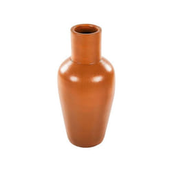 Terre cuite Vase décoratif 37 Orange KARFI
