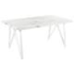 Table de salle à manger blanche effet marbre GRIEGER