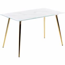 Table de repas moderne. Une table élégante permet d'améliorer la qualité des repas, quels qu'ils soient - et avec celle-ci, v ...