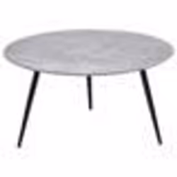 Table basse noire à effet béton EFFIE
