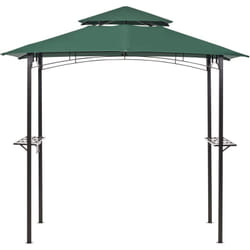 Beliani - Tonnelle de Jardin Vert Foncé en Acier et Polyester 240 x 148 cm Rectangle Naro