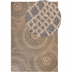 Tapis à motif circulaire. Ajoutez une touche subtile mais élégante à votre chambre ou à votre salon avec ce tapis. Il s'accor ...